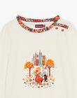 T-shirt écru à fronces DOSHOPETTE / 22H2PFF2TML001