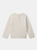 Sweat chiné doublé polaire LAREVETTE / 24H2PFS1SWEA011