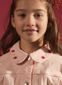 Veste en jean rose MOJACKETTE / 25E2PFJ1VESD317