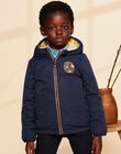 Doudoune réversible bleu marine à capuche FRADOUNAGE / 23E3PG51D3EC201