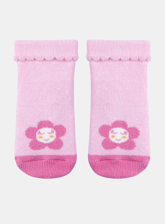 Chaussettes roses à motifs KABRITNEY / 24E4BF33SOQD314