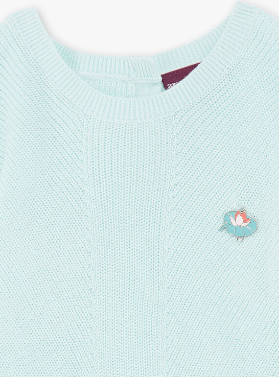 Pull vert maille perlée ZEPULETTE / 21E2PFI1PUL629