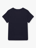 T-shirt bleu marine motif dinosaures enfant garçon CYDOAGE2 / 22E3PGT2TMC070