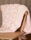 Couverture de naissance rose clair à fleurs FONDA / 23E0AF61D4P321