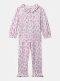 Pyjama rose imprimé fleuri Fille NUICARETTE / 25H5PFB1PYJ311