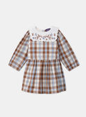 Robe carreaux à col LAROSELINE / 24H1BFS1ROBA002