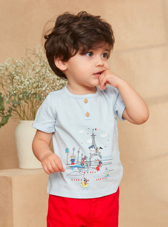 Tee Shirt Bleu ciel KAOBERT / 24E1BGN1TEE020