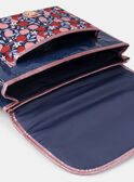 Cartable bleu marine et rose paillettés à imprimé pomme Fille NOCARTETTE / 25H4PFP1CAB070