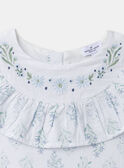 Robe fleurie à volants MREBETTE / 25E2PFL5ROB001