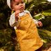 Robe chasuble en twill jaune miel