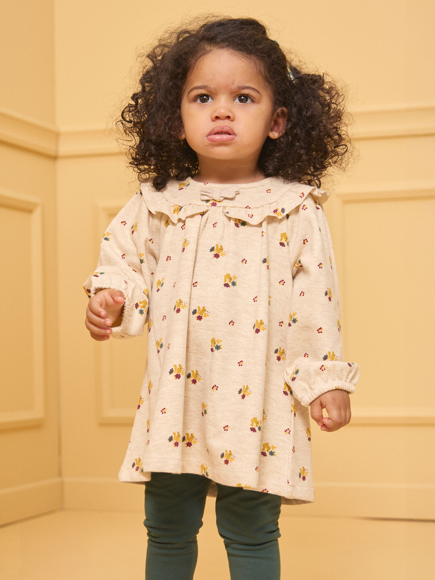 Ensemble robe imprimee et legging Fille Sergent Major