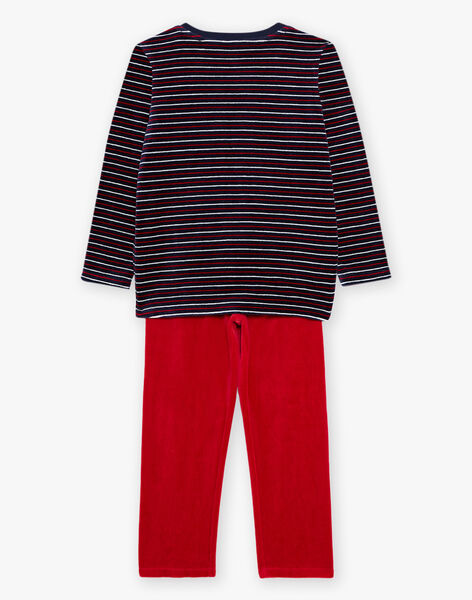 Pyjama de Noël en velours thème Père Noël DODIRAGE / 22H5PG73PYJC205
