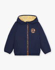Doudoune réversible bleu marine à capuche FRADOUNAGE / 23E3PG51D3EC201