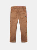 Pantalon cargo terracotta KROPANTAGE / 24E3PGE1PAN408