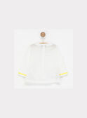 Tee shirt manches longues ecru NAFLORA / 18E1BFF1TML001