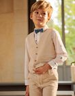 Gilet beige sans manches en lin FREGILAGE / 23E3PGI1GSMA013