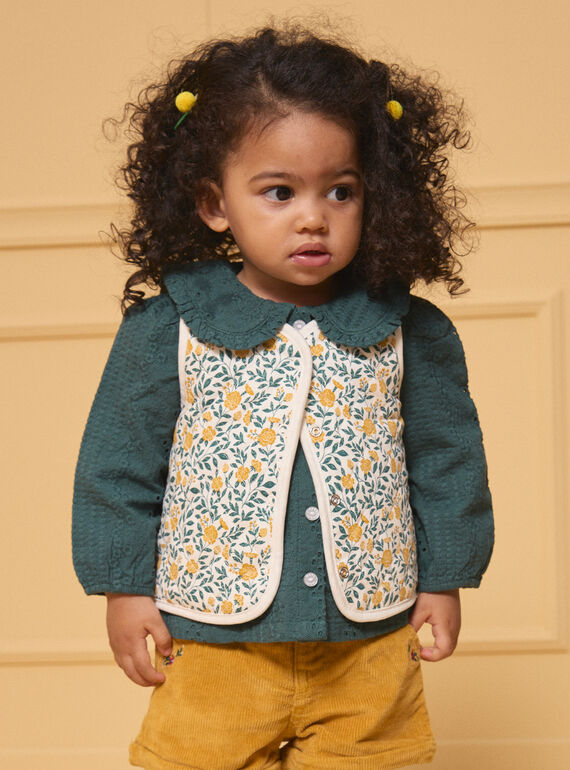 Gilet réversible fleuri LALOLA / 24H1BFO1CSM001