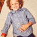 Chemise bleue manches longues