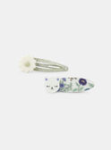 Barrettes chats et fleurs pailletées MRABARETTE / 25E4PFN1BRT001