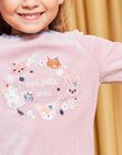 Ensmble pyjama T-shirt et pantalon en velours DOUPETTE / 22H5PFW3PYJ303