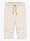 Pantalon blanc craie en twill GADAEL / 23H1BG81PAN632