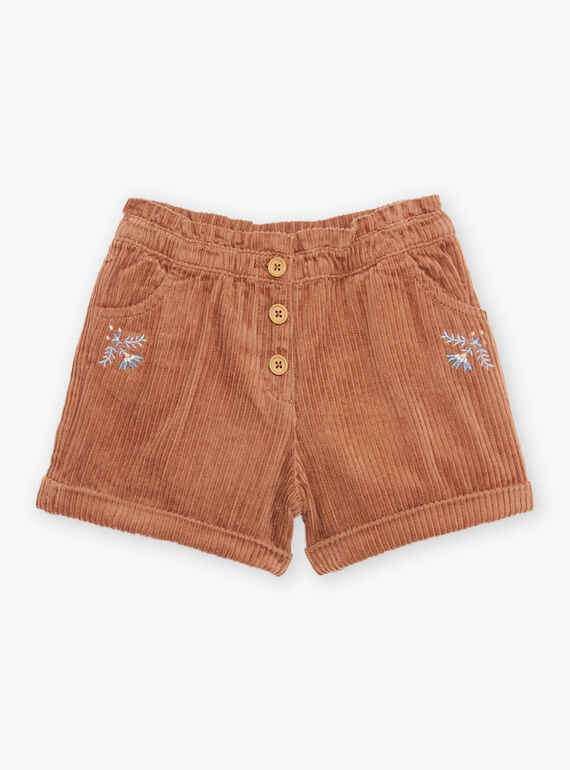 Short brun en velours DIASHOETTE / 22H2PFY1SHOI802