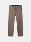 Pantalon marron Garçon NIBESTAGE / 25H3PGS1PAN821