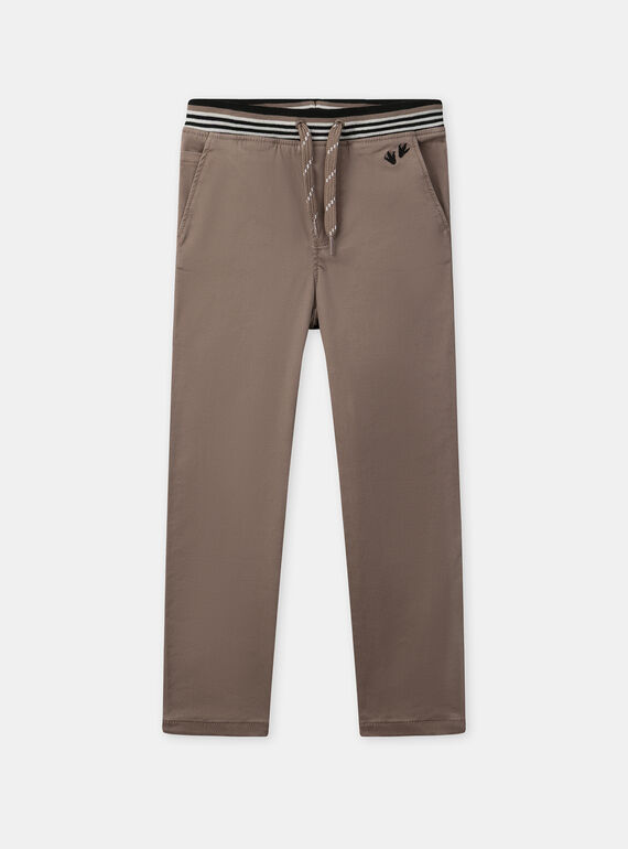 Pantalon marron Garçon NIBESTAGE / 25H3PGS1PAN821