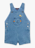 Salopette courte bleue en denim FAROMEO / 23E1BGS2SACP272