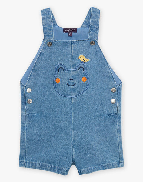 Salopette courte bleue en denim FAROMEO / 23E1BGS2SACP272