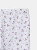 Chemise de nuit bleu clair imprimée fée et legging fleuri Fille NUIZETTE / 25H5PFB1CHN020