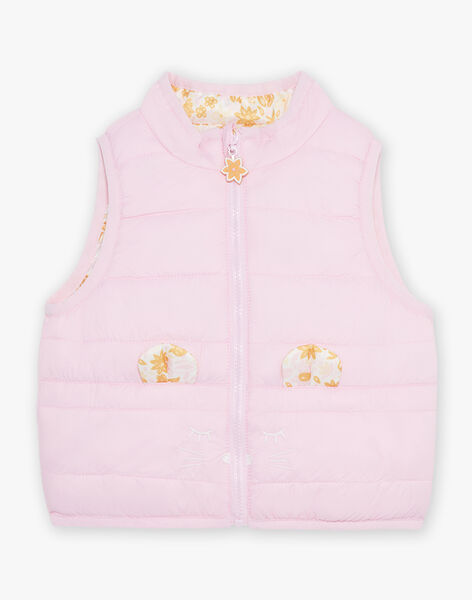 Doudoune rose sans manche réversible FIMAUD / 23E1BF51D3E030