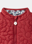Doudoune Rouge LAGINA / 24H1BFL1D3E050