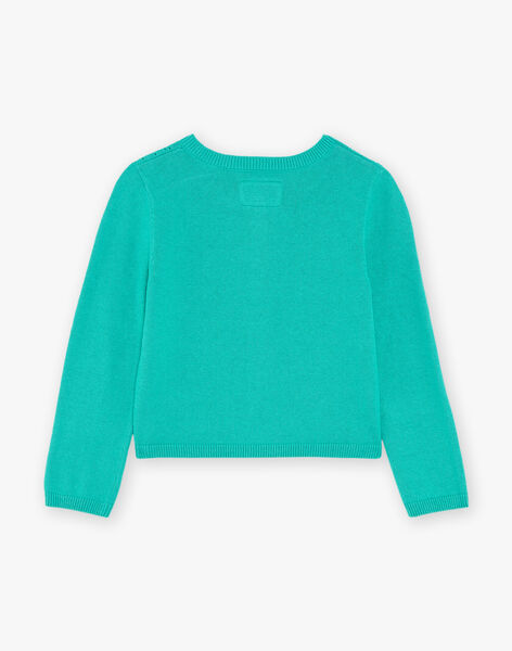Gilet ajouré vert menthe FECARDETTE / 23E2PFB1CAR630