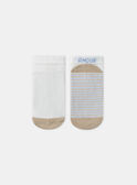 Chaussettes écrues jacquard "amour" MRESOCAGE / 25E4PGL1SOQ632