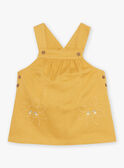 Robe chasuble en twill jaune miel FABLANCHE / 23E1BF81CHS107