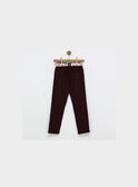 Pantalon marron PANALUETTE / 18H2PFP2PAN817