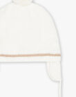 Bonnet blanc en tricot DRABROETTE / 22H4PFN2BON001