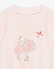 Grenouillère en velours et bonnet assorti rose bébé fille DONA_B / 22H0NF12GRE307