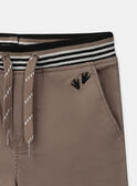 Pantalon marron Garçon NIBESTAGE / 25H3PGS1PAN821
