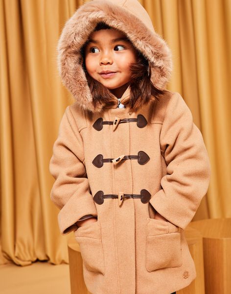 Duffle coat beige foncé DRADUFETTE / 22H2PFM2MANA014
