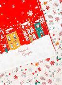 Parure de lit de noël rouge avec taie carrée  SACOUETTE / 19HZENS1PLC511