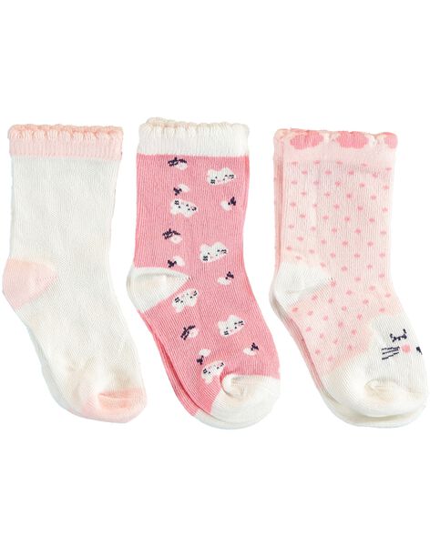 Lot De 3 Paires De Chaussettes Bebe Fille Les Jours Fleuris Bebe Sergentmajor