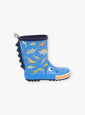 Bottes de pluie bleues à imprimé dinosaures FEPLUIAGE / 23N10PG11D0C208