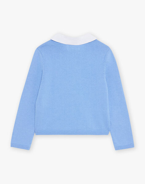 Cardigan bleu en coton FRITETTE 3 / 23E2PFJ2CAR201