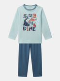 Pyjama Sous-marin en jersey MUISUBAGE / 25E5PGE5PYJC242