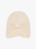 Bonnet beige en tricot FRABONETTE / 23E4PF51BON808