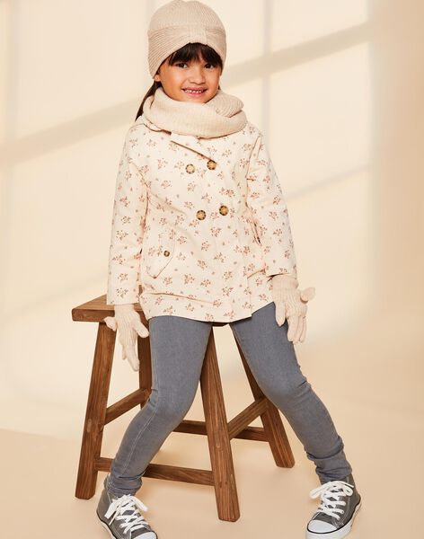 Parka beige 3 en 1 à fleurs FRATERETTE / 23E2PF51PAR808