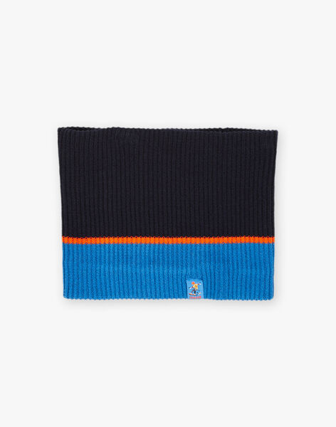 Snood en tricot tricolore DEROULAGE / 22H4PGM2SNO713