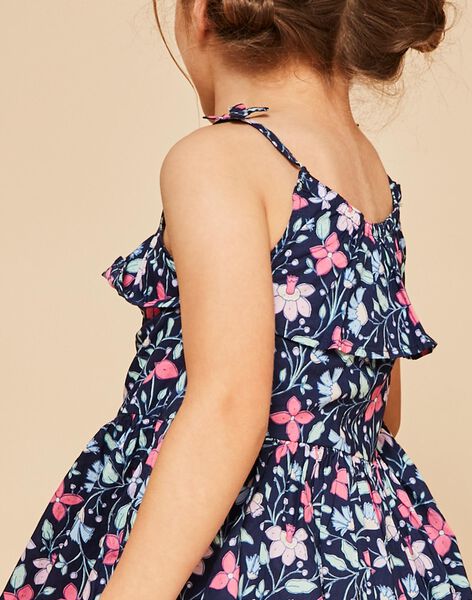 Robe longue bleu marine à imprimé fleuri FRULUETTE 1 / 23E2PFX2RBS070